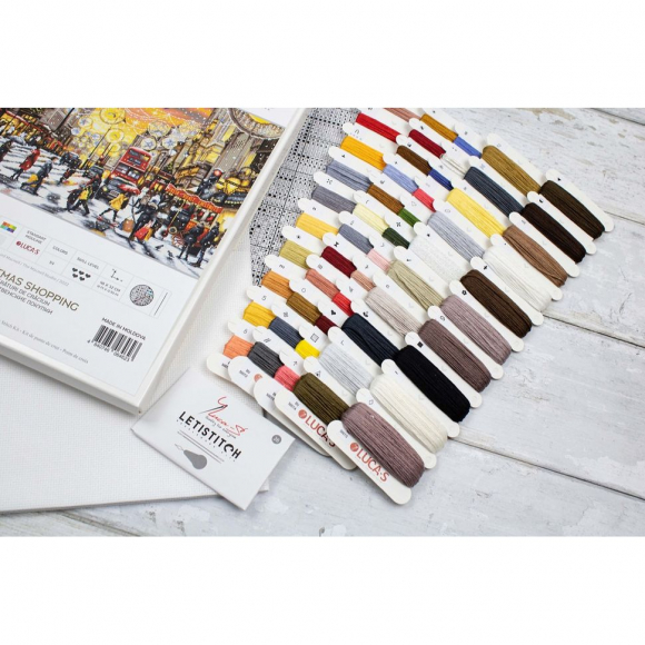 Набор для вышивания LUCA-S арт. BU5007 GOLD - Рождественские покупки 62х46 см