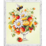 Набор для вышивания ЧУДЕСНАЯ ИГЛА арт.100-003 Июльский букетик 20х23 см