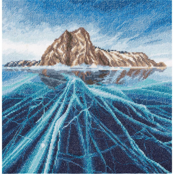 Набор для вышивания PANNA Золотая серия арт. PS-7231 Россия. Озеро Байкал 25х25 см