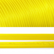 Косая бейка TBY атласная шир.15мм цв.F110 ярк.желтый уп.132 м