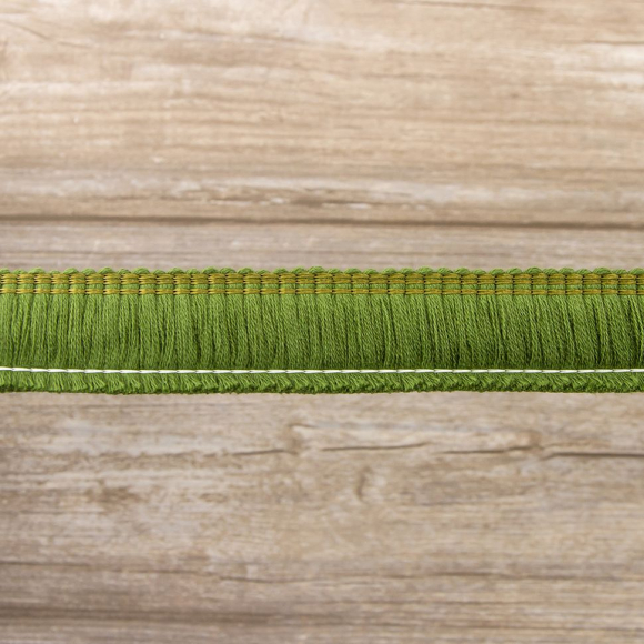 Бахрома декоративная, 30 мм, цвет зеленый Бахрома декоративная, 30 мм, цвет зеленый