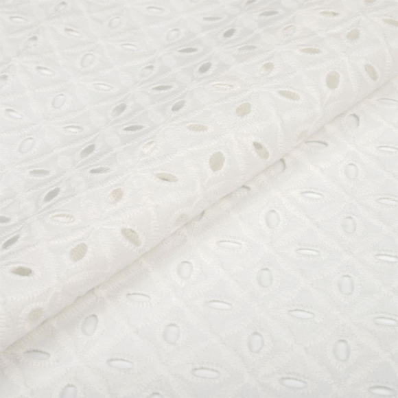 Ткань шитье TBY-8050-01 100г/м? 100% хлопок  шир.150(138)см  цв.белый