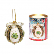 Набор для творчества Новогодний шар из пайеток арт.ВМ.ШП05 Царский зеленый