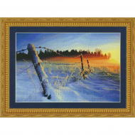 Набор для вышивания KUSTOM KRAFTS арт.98777 Зимний закат 40,9х27,8 см