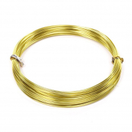 Проволока ? 1мм арт.ТВ-ALW-1 цв.07 зеленое яблоко, рул.10м