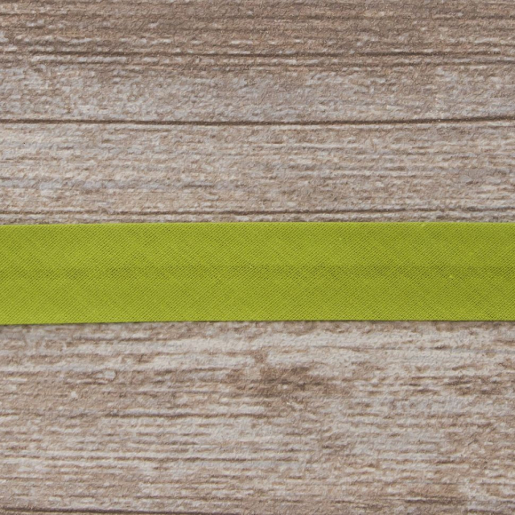 19669_Косая бейка хлопок/полиэстер 20 мм, 25 м, цвет 119, хаки светлый