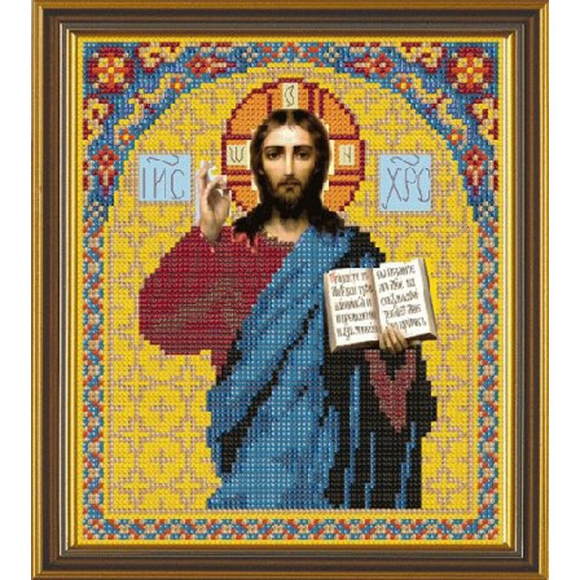 Набор для вышивания бисером НОВА СЛОБОДА арт.С9023 Христос Спаситель 18х24 см