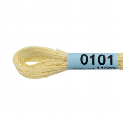 Нитки для вышивания Gamma мулине (3173-6115) 100% хлопок 24 x 8 м цв.0101 бл.желтый