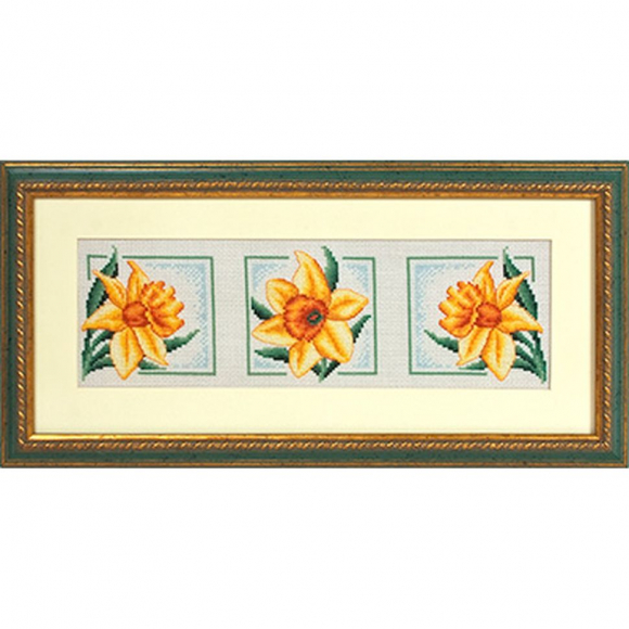 Набор для вышивания PANNA арт. C-0844 Желтые нарциссы 35х13 см
