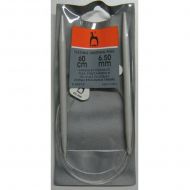 65214 PONY Спицы для вязания прямые, гибкие 60 см 6.50мм