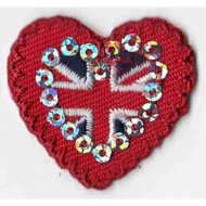 Термоаппликация HKM "Herz London klein"