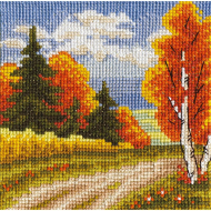 Набор для вышивания PANNA арт. PS-0727 Багрянец осени 17х17 см
