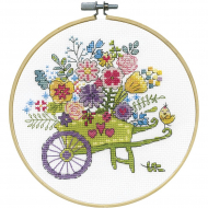 Набор для вышивания DESIGN WORKS арт.7086 Корзина с цветами