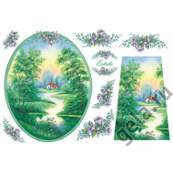 33464_Бумага рисовая "Лето"