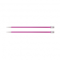 47271 Knit Pro Спицы прямые для вязания Zing 5мм/30см, алюминий, 2шт