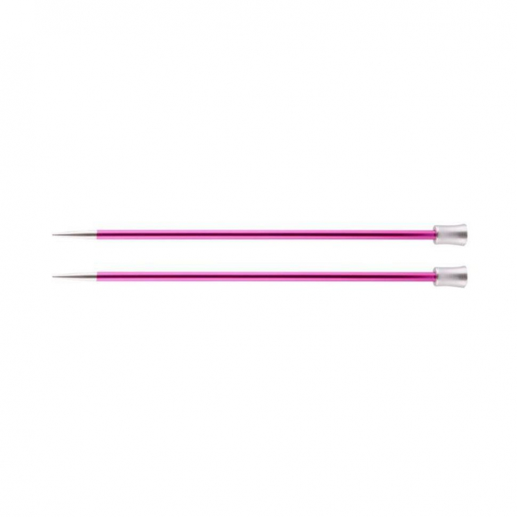 47271 Knit Pro Спицы прямые для вязания Zing 5мм/30см, алюминий, 2шт