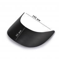 Козырек пористый гнутый арт.TBY-552019-2 55х195х60мм цв.черный уп.100шт
