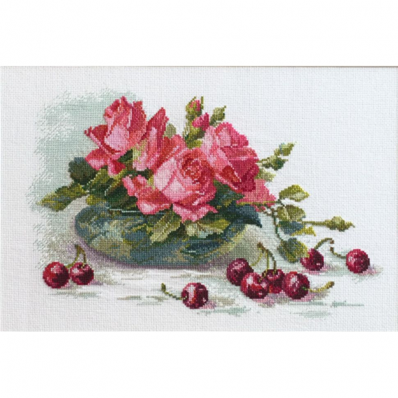 Набор для вышивания МАРЬЯ ИСКУСНИЦА арт.04.005.16 Розы и черешня 35х20 см