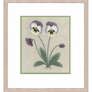 Набор для вышивания Le Bonheur des Dames арт.1517 Pensee (Анютины Глазки) 10х12,5 см