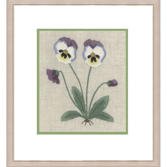 Набор для вышивания Le Bonheur des Dames арт.1517 Pensee (Анютины Глазки) 10х12,5 см