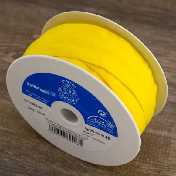 177544_Резинка-бейка, 20 мм, цвет желтый 177544_Резинка-бейка, 20 мм, цвет желтый