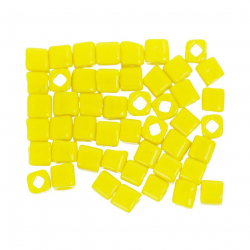 Бисер Япония "TOHO" CUBE №2  4 мм 5 х 5 г №0042 лимонный