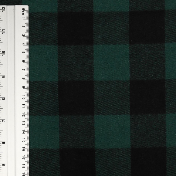 Ткань рубашечная фланель 150 г/м? 80% полиэстер, 20% хлопок шир.150 см арт.TBY.Fl.T1871.4 цв.04 зеленый рул.25м