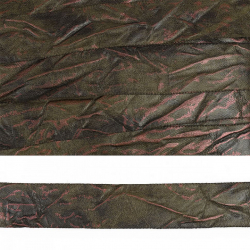 Тесьма арт.ТВД-108690 C шир.31мм цв.т.зеленый уп.13,71м