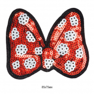 Термоаппликации  арт.TBY.LX12 Бант красный 85х75 мм уп.10 шт