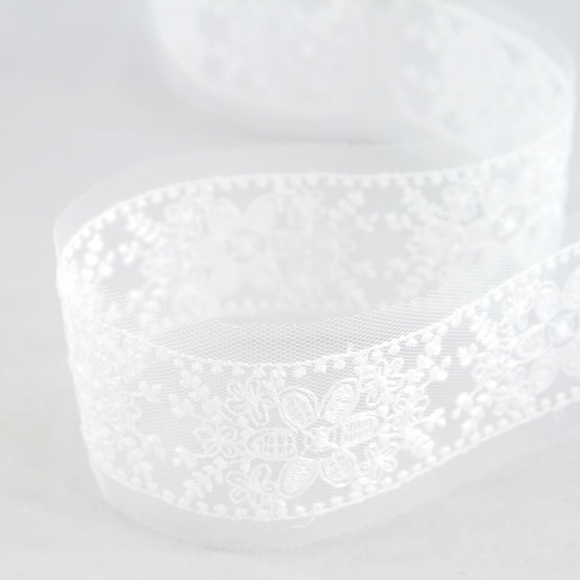 178104_Кружево-вышивка на тюле, 22 мм, 14,6 м