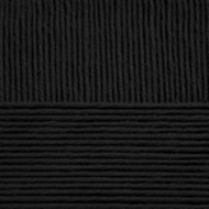 Пряжа для вязания ПЕХ Нежная (50% хлопок, 50% акрил) 5х50г/150м цв.002 черный