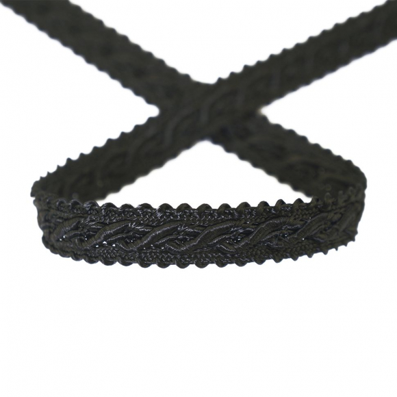 Тесьма PEGA тип интерьерная, цвет черный, 10 мм