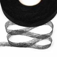 Паутинка Idealtex 20мм цв.черный 23 г/м? рул.100м