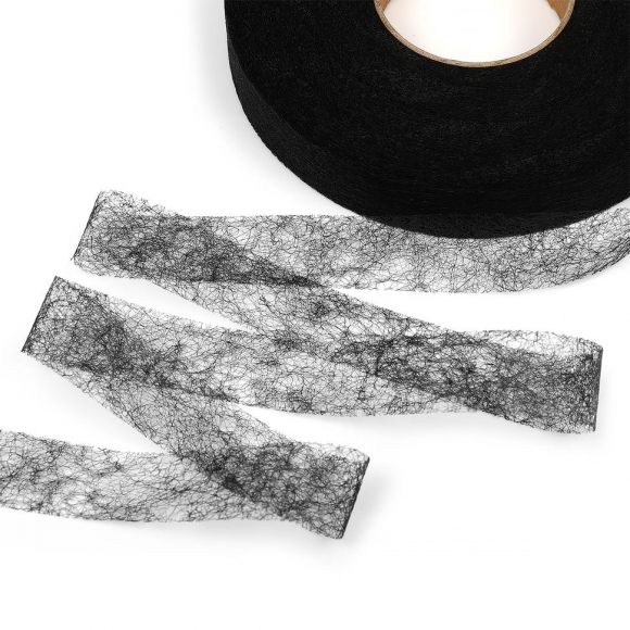 Паутинка Idealtex 20мм цв.черный 23 г/м? рул.100м