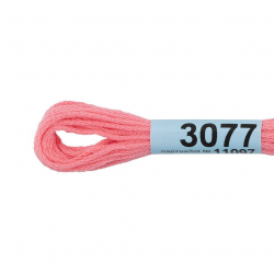 Нитки для вышивания Gamma мулине (3071-3172) 100% хлопок 24 x 8 м цв.3077 розовый