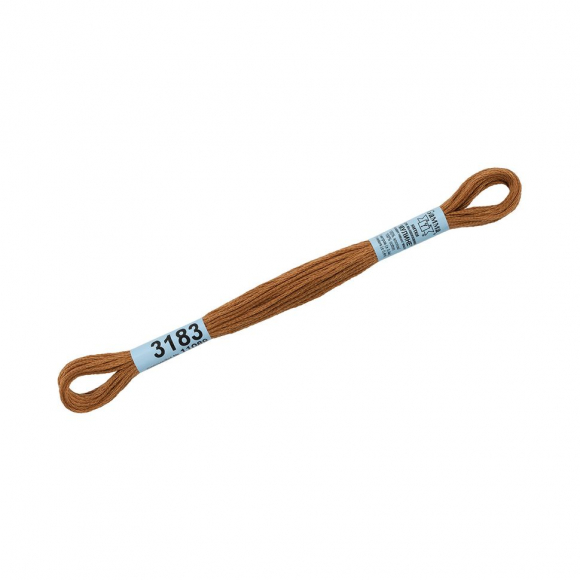 Нитки для вышивания Gamma мулине (3173-6115) 100% хлопок 24 x 8 м цв.3183 т.т.горчичный