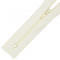 Молния MaxZipper брючная №4 замок автомат, 20см н/р цв.F102 молочный уп.100шт