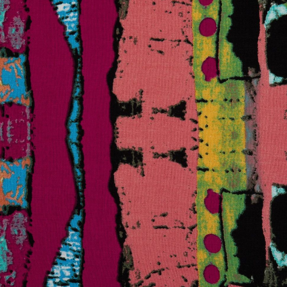 Ткань Штапель 90 г/м? 100% вискоза шир.145 см арт.Р.31114.02 цв.02 малиновый рул.50м