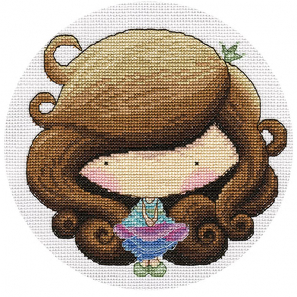 Набор для вышивания KLART арт. 8-203 А я на бал 19х19 см