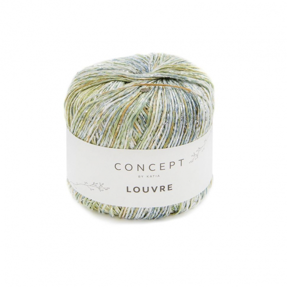 Пряжа Louvre, 96% вискоза, 3% полиэстер, 1% полиамид, 50 г, 165 м