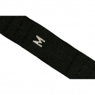 Размерники жаккардовые тафта M черный 10х32 мм ТВ в рул. 500 шт