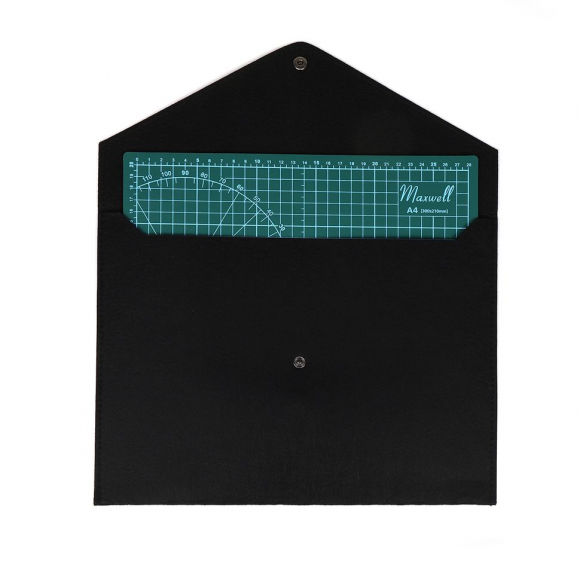 Кофр конверт из фетра А4 черный