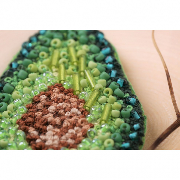 Набор для вышивания KLART арт. 10-019 Брошь. Половинка авокадо 4,5х6,5 см Набор для вышивания KLART арт. 10-019 Брошь. Половинка авокадо 4,5х6,5 см