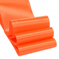 Лента атласная 75мм цв.3070 оранжевый IDEAL уп.27,4 м