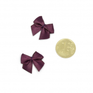 Бантики пришивные арт.MJ.RF.071.15 1см цв.15 сливовое вино уп.100шт Бантики пришивные арт.MJ.RF.071.15 1см цв.15 сливовое вино уп.100шт