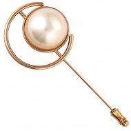 Булавка шляпная TBY.R3711.1 40х38,7мм цв. золото, уп. 5шт