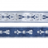 Лента отделочная жаккардовая арт.TBY.WJ3A-07 шир.30 мм цв.серо/синий уп.24,3 м