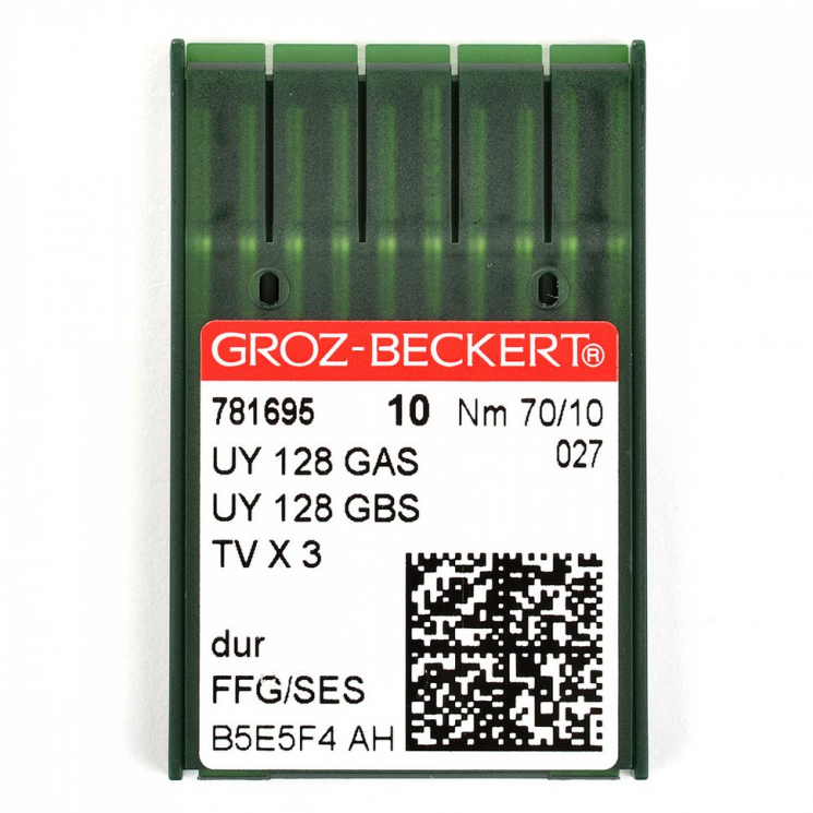 Игла для промышленных швейных машин Groz-Beckert UY128GAS FFG  №70 уп.10 шт. арт.781695