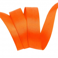 Лента Ideal репсовая в рубчик шир.25мм цв. 751 ярк.оранжевый уп.27,42м