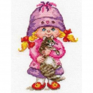 Набор для вышивания АЛИСА арт.0-64 Дашенька 11х16 см